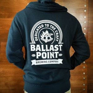 Ballast Point Unisex Badge Zip Up Hoodie